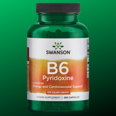 Vitamin B-6 Pyridoxine 100 mg 250 Capsules