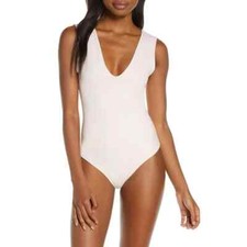 Free People Keep It Sleek Bodysuit Rose L75604 Womens Size M