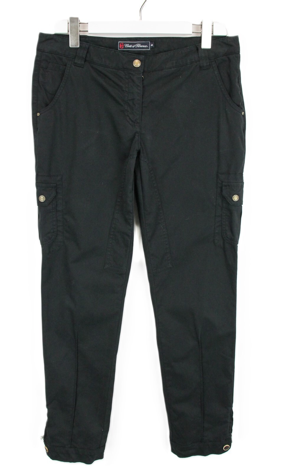 Conte Of Florence Pants Womens (EU) 46 Slim Fit Zip Fly Logo Casual