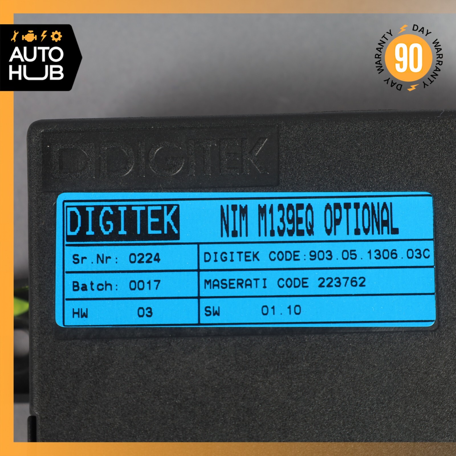 03-08 Maserati Quattroporte M139 Roof Control Module OPT 223762 OEM