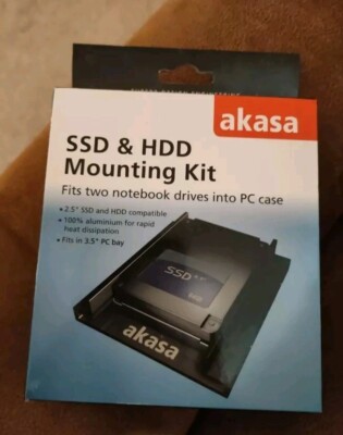 Akasa SSD & HDD Mounting Kit. Passend für 2x 2,5'' in 1x 3,5'' Schacht.