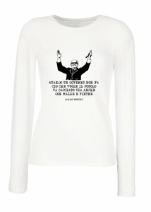 tee shirt femme manche longue blanc