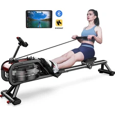 Indoor Magnetic Water Rowing Machine Foldable Rower Machine Exercise Equipment