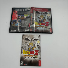 PS2 PlayStation 2 DRAGON BALL Z BUDOKAI 2 - Game, Case MANUAL PRE-OWNED.