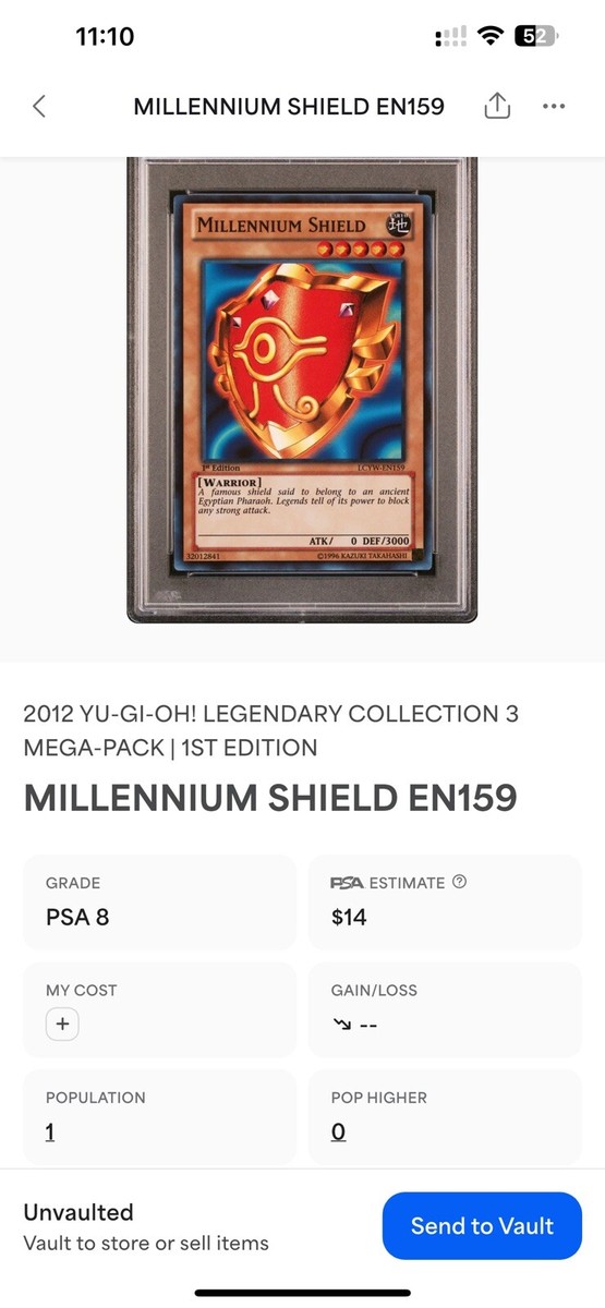 Millennium Shield En159 PSA 8 Population 1 | eBay