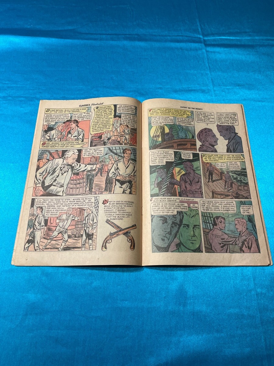 CLASSIC ILLUSTRATED: MUTINY ON THE BOUNTY, #100, OCT. 1952, VERY