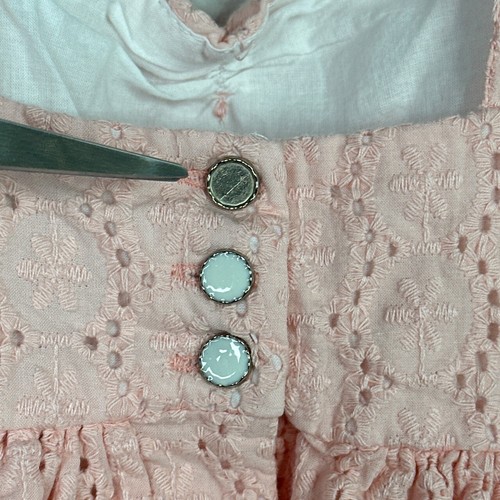 Joie Dress Girls Size 5 Pink Sleeveless Eyelet Sweetheart Preppy Princess Easter - Picture 6 of 6