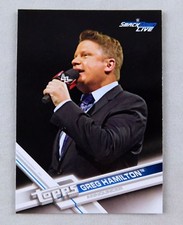 Greg Hamilton WWE Wrestling Trading Card Topps Smackdown Raw Announcer #43