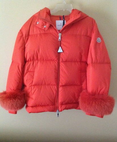 Moncler Effraie Hooded-Fur Fox Orange 