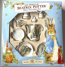 Beatrix Potter Mini Porzellan tea Set for Dolls Made in Germany REUTTER 1996 MIP