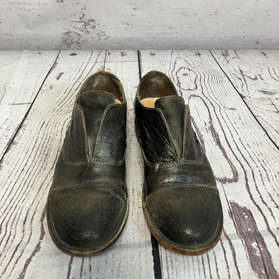 Zapato Oxford Bed Stu para mujer 7 rosa puntera envejecida a mano sin cordones Foto 3 de 4