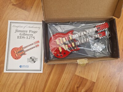 Atlas Editions JIMMY Page Gibson Eds 1275 LED Zeppelin Mini Kopie Gitarre Modell