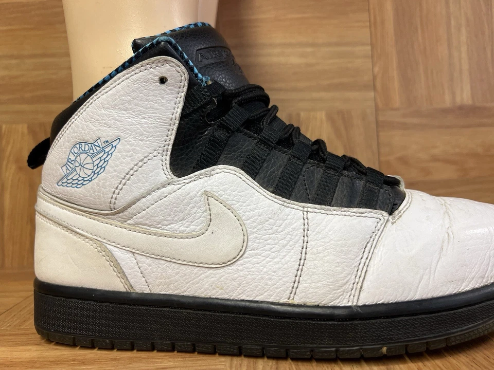 RARO🔥 Talla 10.5 - Nike Air Jordan 1 Retro '94 Azul Polvo 631733-106 Zapatos para Hombre Foto 3 de 4