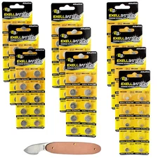 101pc Essential Batteries Kit L1154 L626 L1131 & Watch Opener