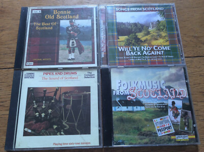Scotland Schottland [4 CD Alben] Bonnie Old Pipes Drums Folkmusic Songs Bagpipe