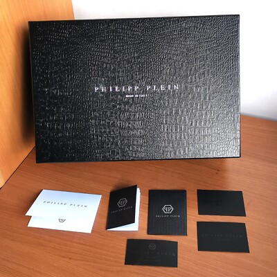 Box PHILIPP PLEIN Schuhe Box Case Shoes Leder Python Krokodil Neu new