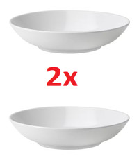 New IKEA GODMIDDAG Deep Plate White, 23 cm