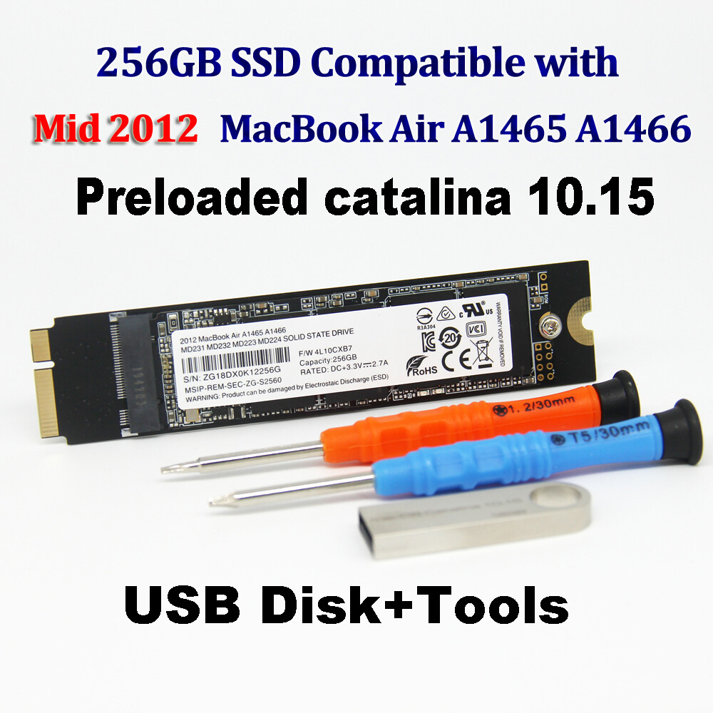 NEW 256GB SSD For Apple 2012 MacBook AIR A1465 A1466 MD231 MD232 