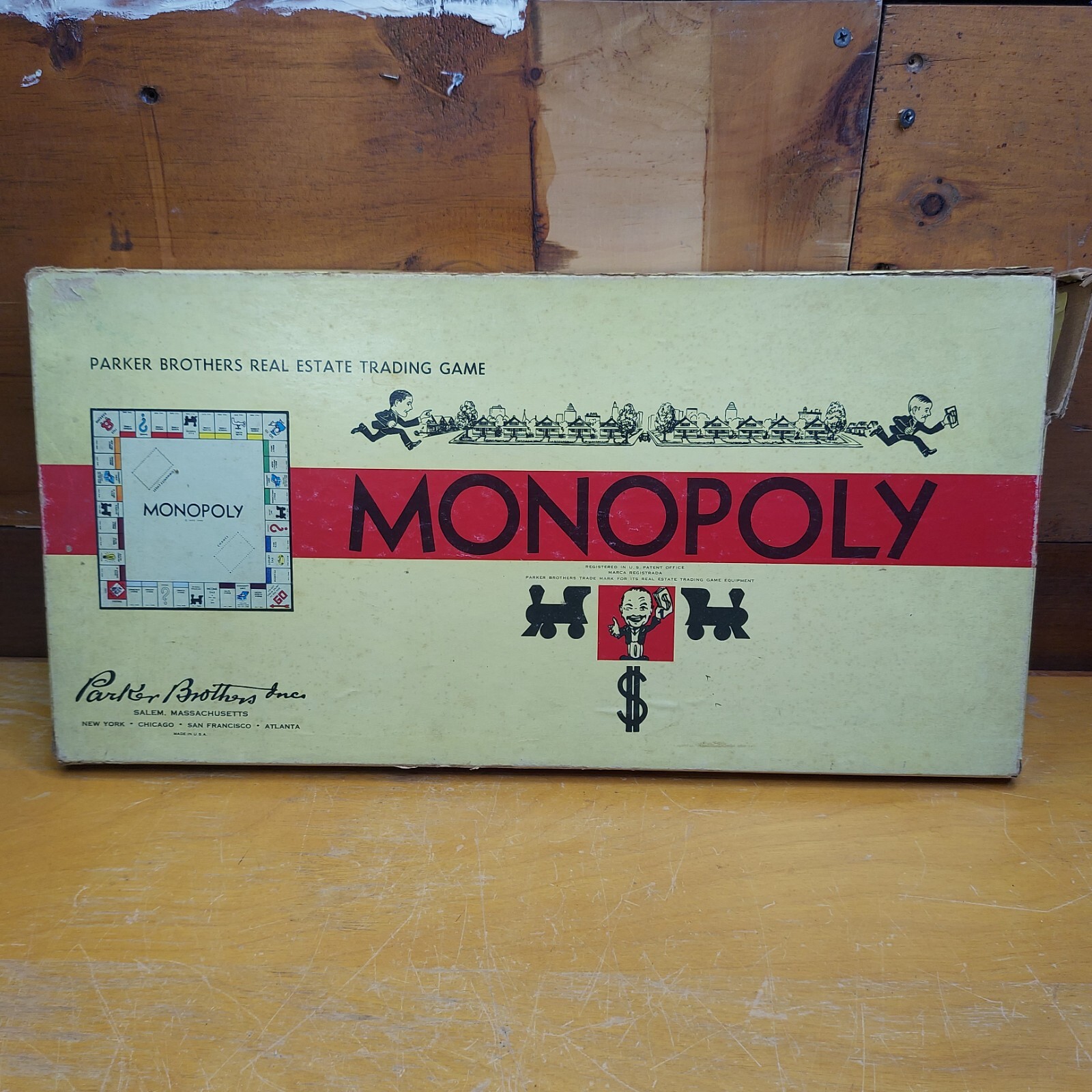 VINTAGE PARKER BROTHERS MONOPOLY COMPLETE 1940'S-1950'S