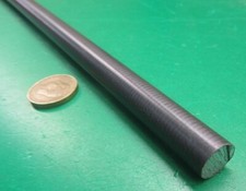 Nylon MDS  Round Rod, Black  .437" (7/16")" Dia x 60" Length