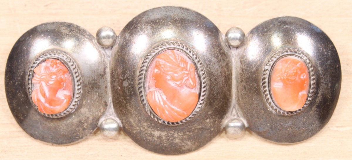 Lovely Vintage Sterling Silver and Cameo Brooch X282A | eBay Lovely Vintage Sterling Silver and Cameo Brooch X282A | eBay