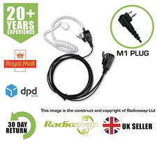 COVERT EARPIECE WITH MIC & PTT FITS MOTOROLA XT420 XT460 XT660D TWO WAY RADIO