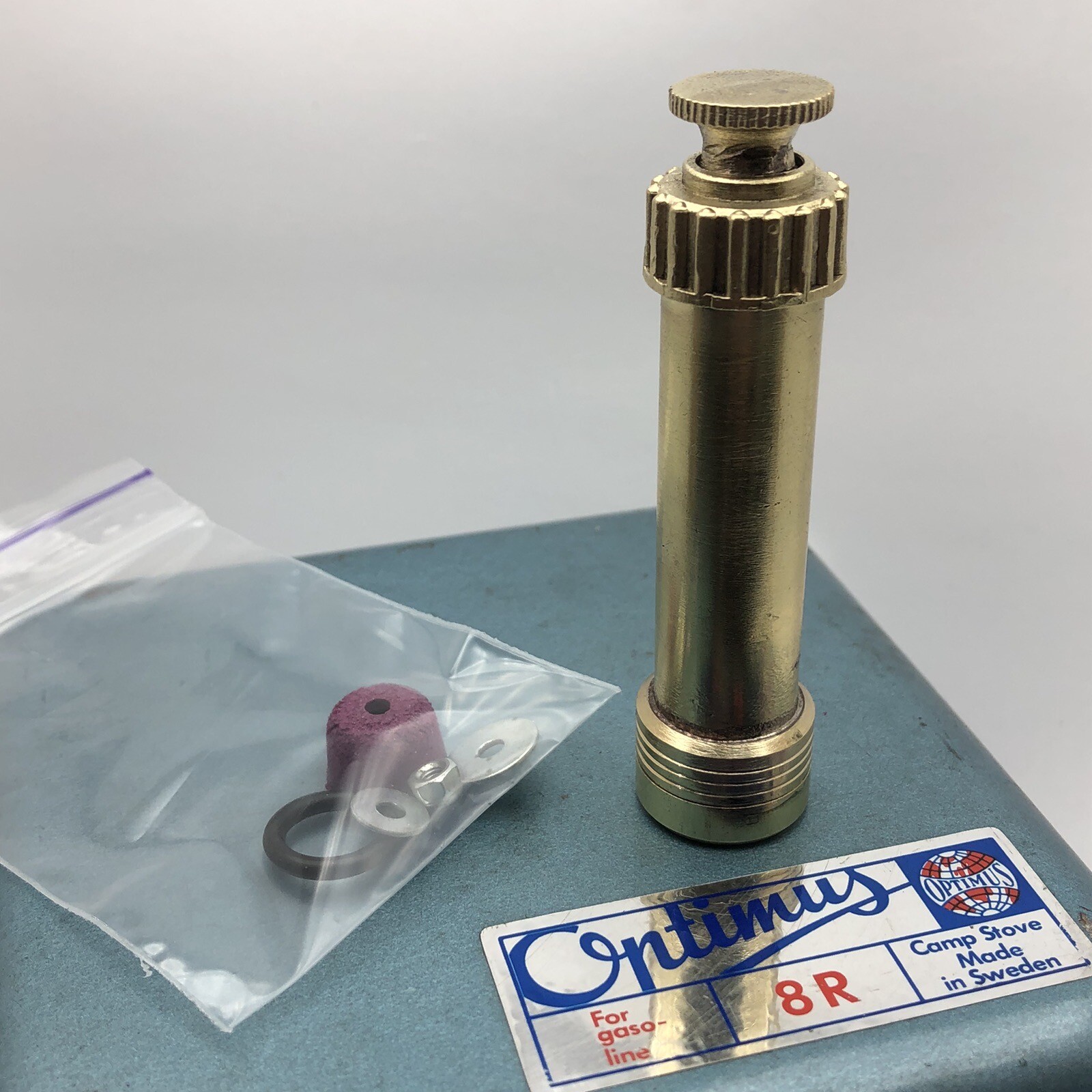 Optimus Stove Brass Mini Pump Short  8R 99 199 111 Svea 123