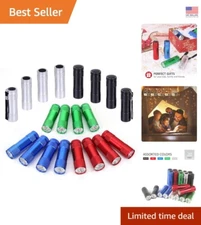 Versatile 20-Piece LED Flashlight Set with 5 Vibrant Colors & Long Battery Life