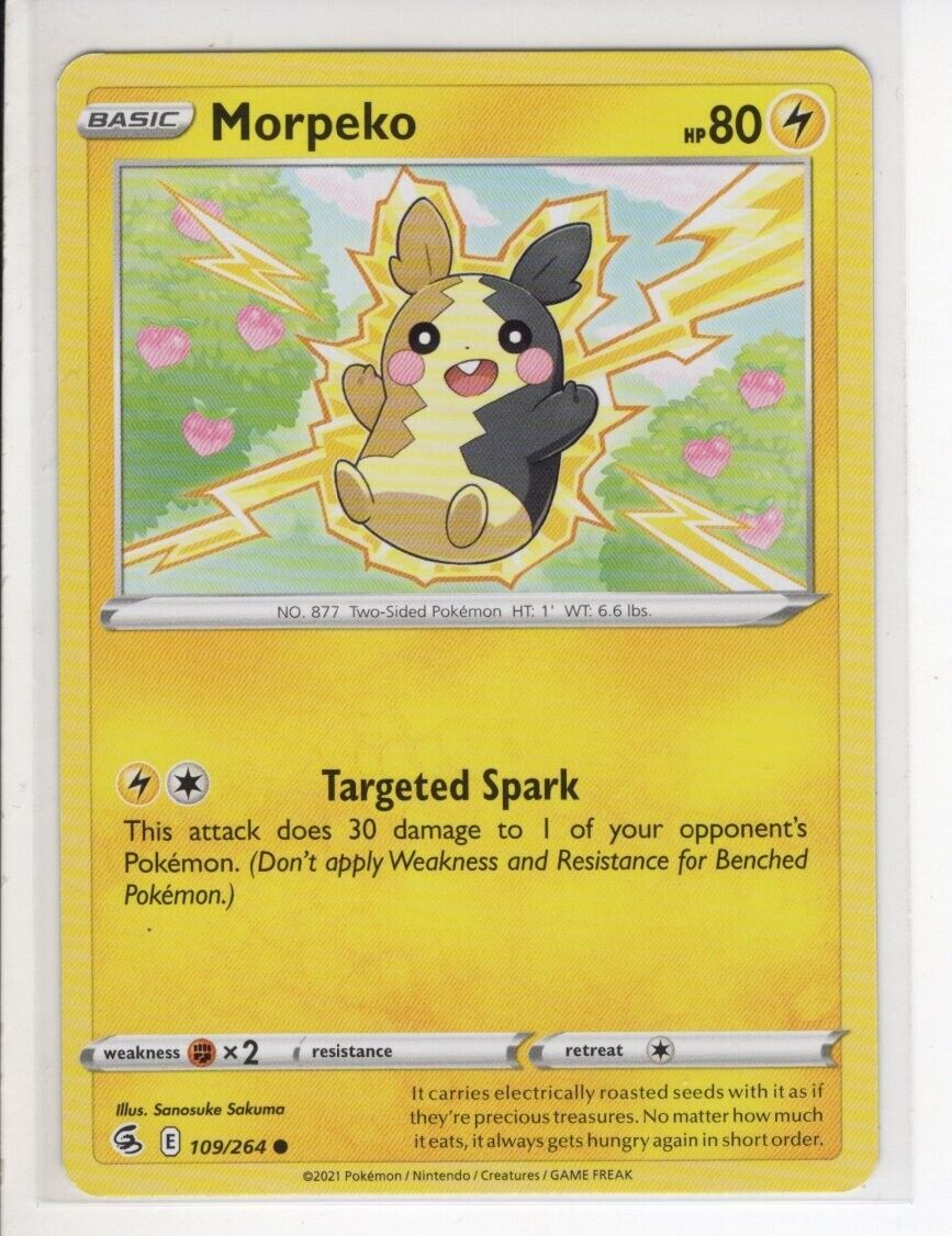 MORPEKO FUSION STRIKE SET POKEMON CARD 109/264 NM/M | eBay MORPEKO FUSION STRIKE SET POKEMON CARD 109/264 NM/M | eBay