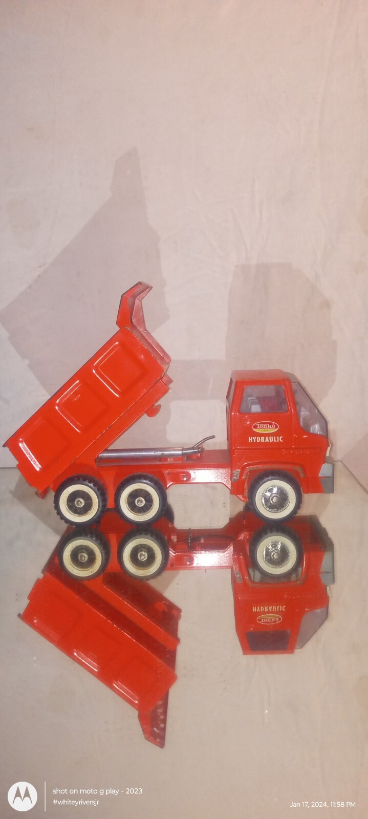 tonka hydraulic dump truck orange eBay