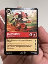 Disney D23 2022 Mickey Mouse Brave Little Tailor Exclusive Promo Card - Lorcana