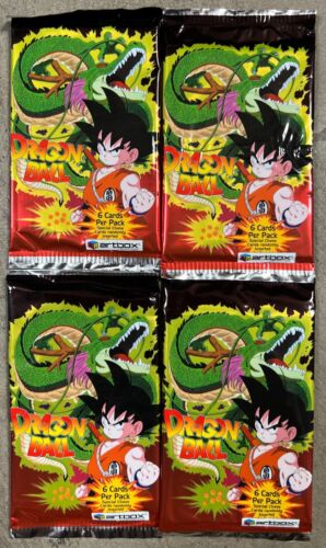 4x DRAGON BALL ARTBOX ORIGINAL SERIES DBZ VINTAGE BOOSTER PACK SEALED VERY RARE