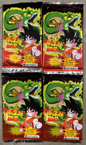 4x DRAGON BALL ARTBOX ORIGINAL SERIES DBZ VINTAGE BOOSTER PACK SEALED VERY RARE - Picture 1 of 2