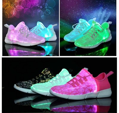 mens fiber optic shoes
