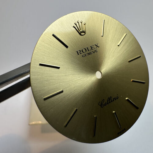 Rolex Geneve Cellini Cadran NOS 5112 5112/8 Argent Cadran Big Size Jumbo - Photo 2 sur 4