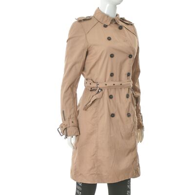 Zara Basic Women's Double Breasted Belted Trench Coat Long