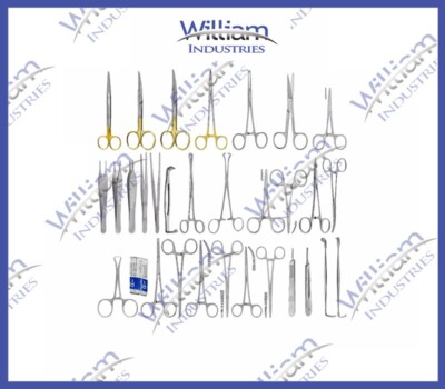 108 Pcs Major Surgery Basic Kit Surgical Medical Instruments Set German Grade