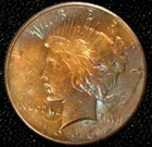 1926 PEACE DOLLAR  AU DETAILS COIN CAME OUT OF  BANK BAG ID NO C-319