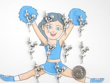 NEW--20 TIBET SILVER "CHEERLEADER" CHARMS/PENDANTS-WOW