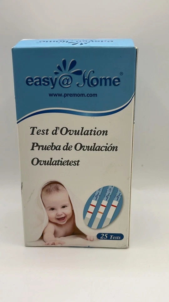 Easy@Home 25 Ovulation Test Strips Kit with Premom App for Easy Tracking