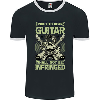 Right To Bear Gitarre Rock n Roll Musik Herren Ringer T-Shirt FotL