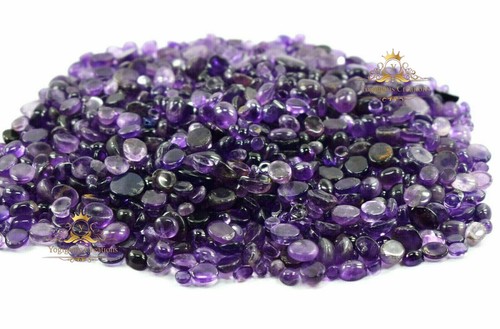 Natural 1000 Ct Mix Shape Violet Amethyst Cabochon Best Gemstone Wholesale Lot - Picture 5 of 5
