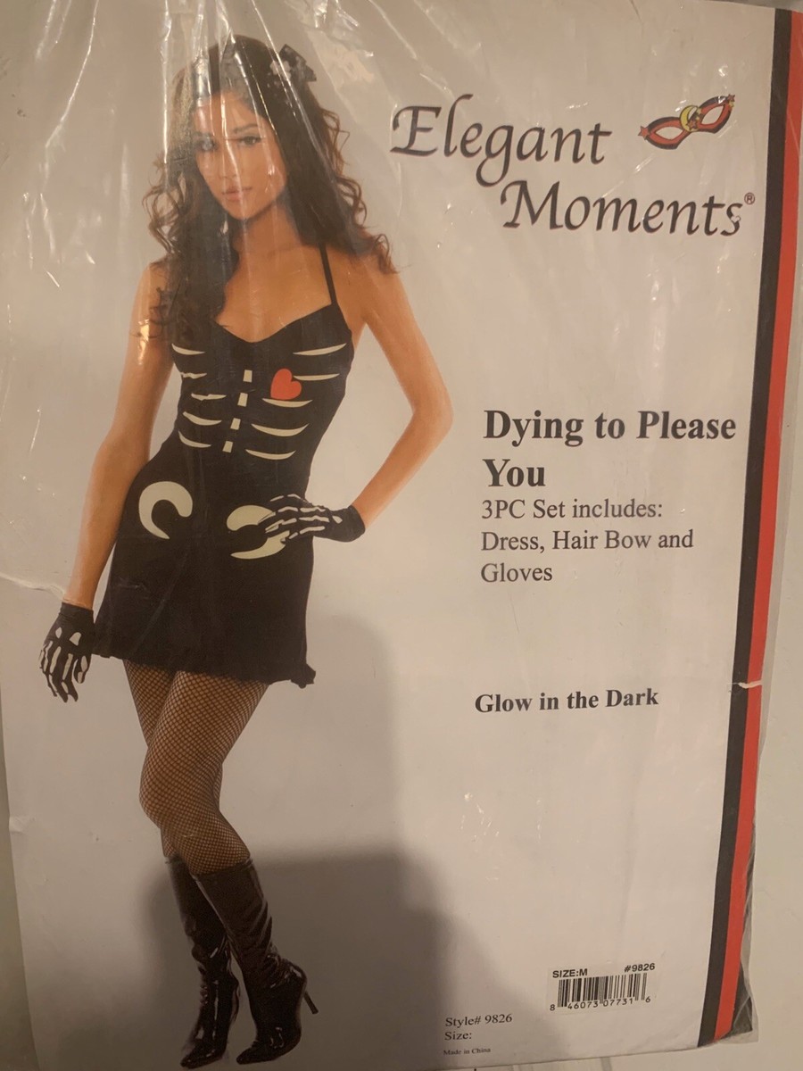 New Dying To Please You Glow In The Dark Skeleton Costume Dress Adult Size M | eBay New Dying To Please You Glow In The Dark Skeleton Costume Dress Adult Size M | eBay