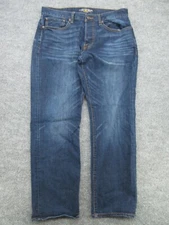 Lucky Brand Jeans Mens 34x30 (Act 35x29.5) Blue 121 Heritage Slim Dark Denim