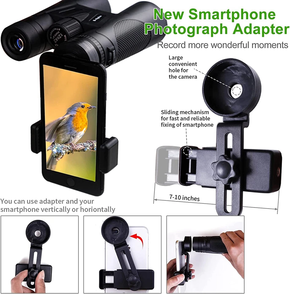 12x42 Binoculars for Bird Watching & Lightweight Birding Binoculars for Hunting  - Image 3 of 4