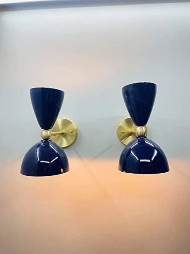 Aplique de pared púrpura aplique de pared Diabolo par de luces de pared italianas modernas pared Foto 3 de 4