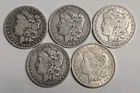 5 Morgan Silver Dollars - 5 Coin Lot - SKU25