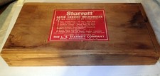 Starrett 436F 3" to 4" Micrometer In Original Wood Box Friction Thimble