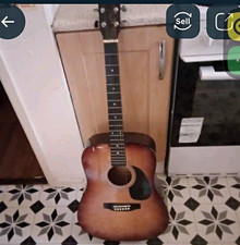 Full Size Acoustic Guitar 6 String Dreadnought Right-Handed Brown Pickguard