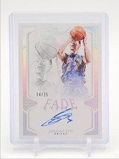 JEREMY LIN 2024-25 FLAWLESS FADE SIGNATURES SILVER KNICKS AUTO /25 Q2323